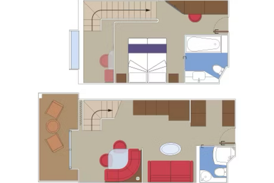 MSC Cruises MSC World Asia MSC Yacht Club Duplex Suite Floor Plan.png